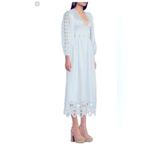 NWT Size 4 Chelsea & Violet
Garnet Crepe Cut Out Long Sleeve Drop Waist
Dress